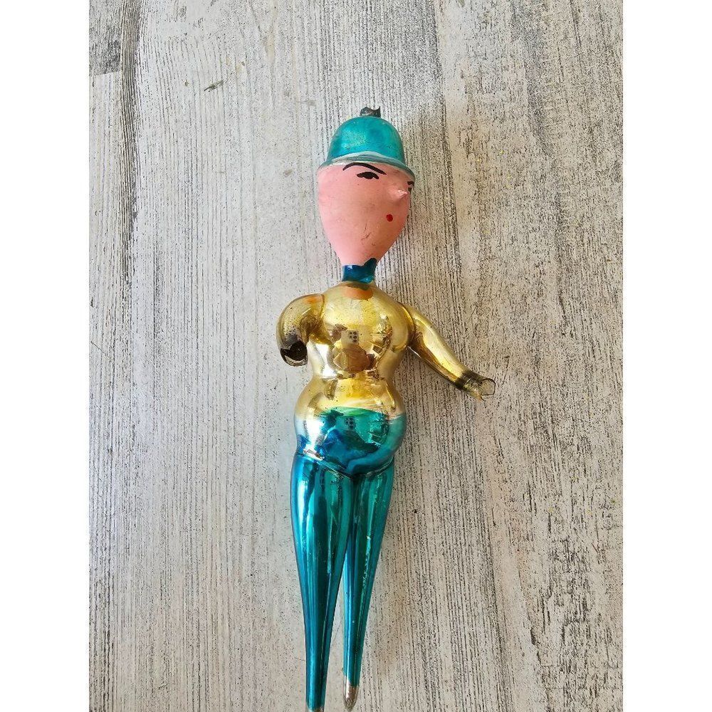 Italian glass man AS IS‎ ornament vintage